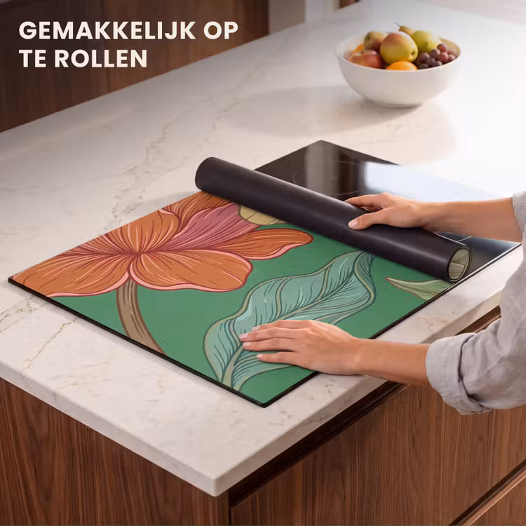 Inductie beschermer - Bloemen - Groen - Illustratie — 7