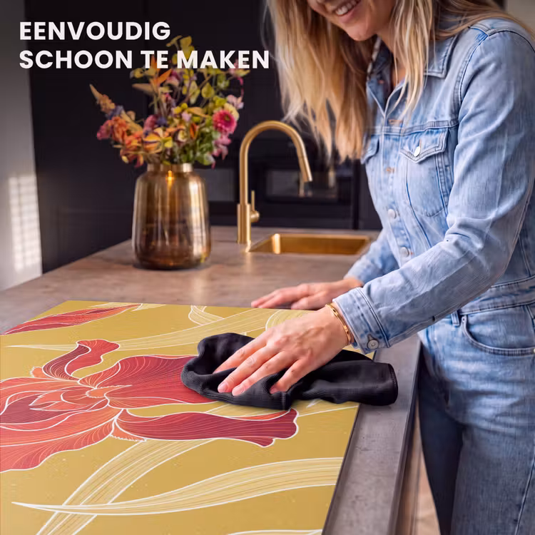 Inductie beschermer - Bloemen - Illustratie - Rood — 6