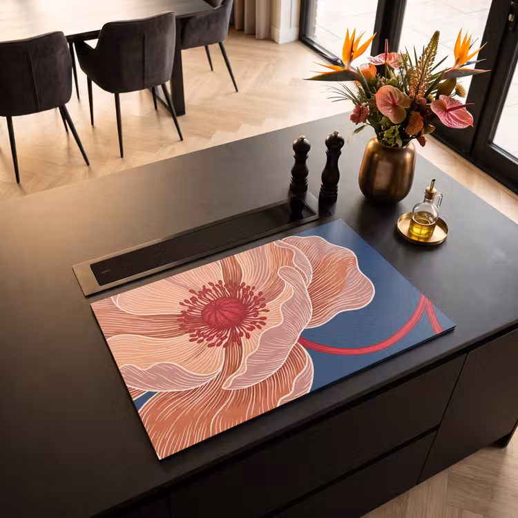 Inductie beschermer - Bloemen - Modern - Abstract — 5