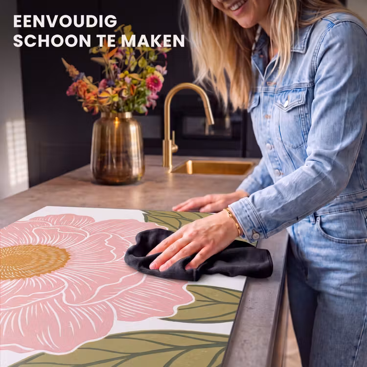 Inductie beschermer - Bloemen - Roze - Illustratie — 6