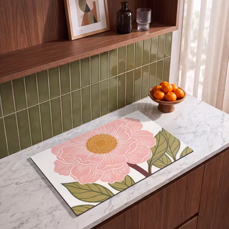 Inductie beschermer - Bloemen - Roze - Illustratie — 8