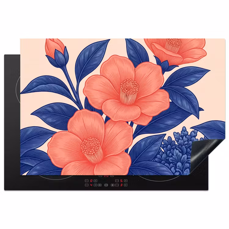 Inductie beschermer - Bloemen - Bladeren - Botanisch — 1