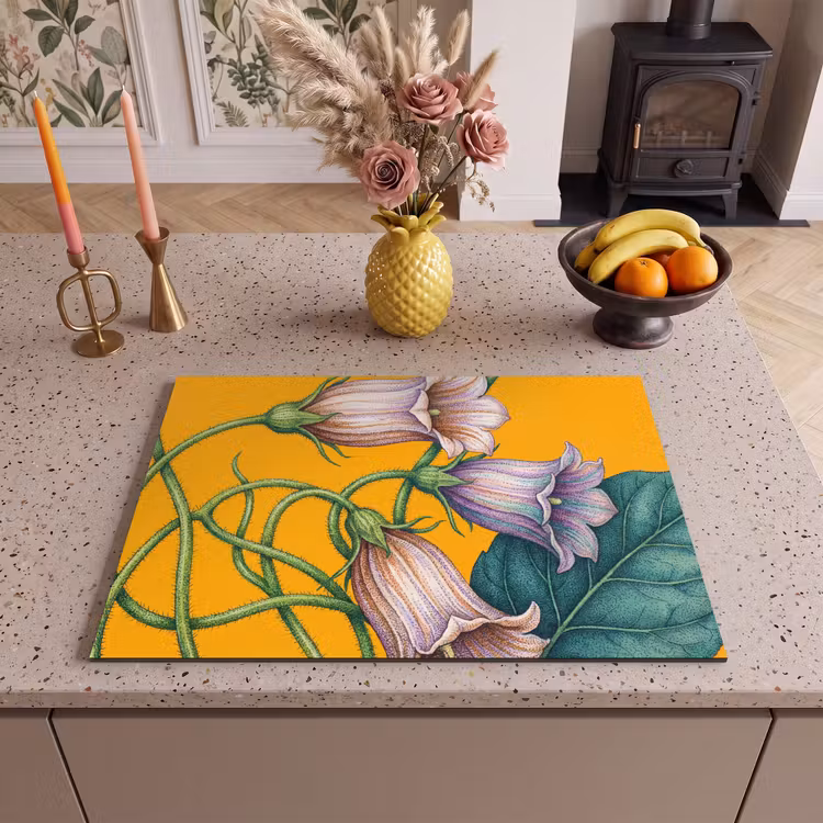 Inductie beschermer - Bloemen - Botanisch - Geel — 2