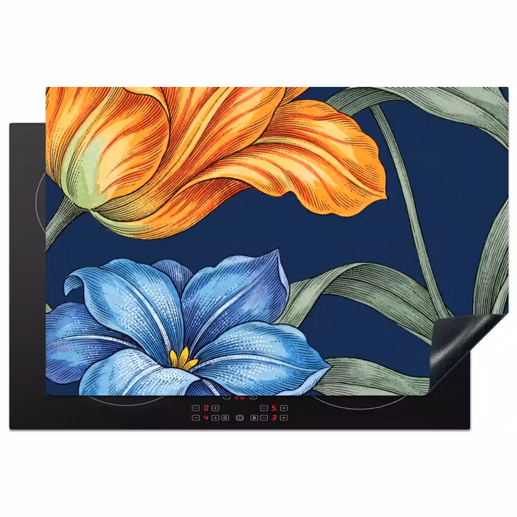 Inductie beschermer - Bloemen - Botanisch - Patroon — 1