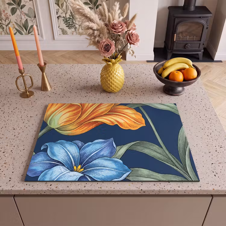 Inductie beschermer - Bloemen - Botanisch - Patroon — 2