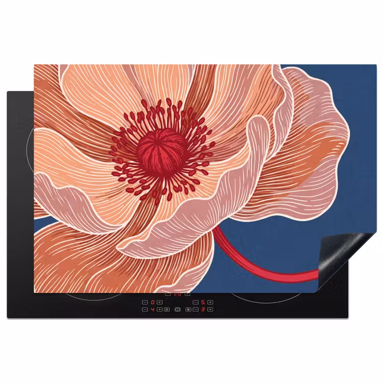 Inductie beschermer - Bloemen - Modern - Abstract — 1