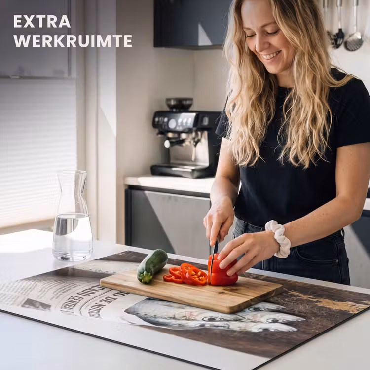 Inductie beschermer - Sardientje - krant - snijplank — 4