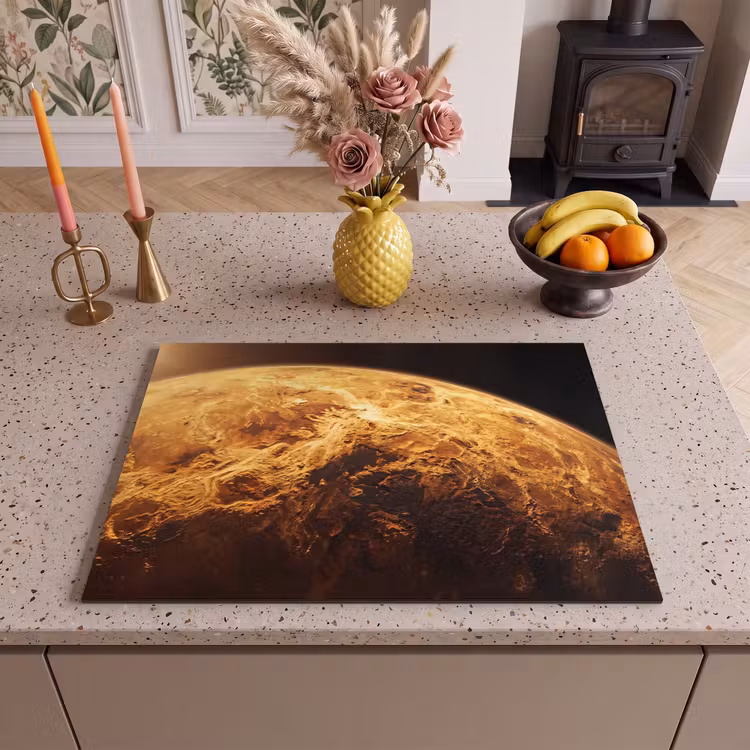 Inductie beschermer - Planeet - Ruimte - Oranje — 2