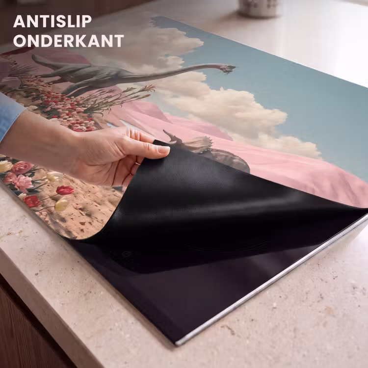 Inductie beschermer - Dinosaurus - Roze - Landschap — 9