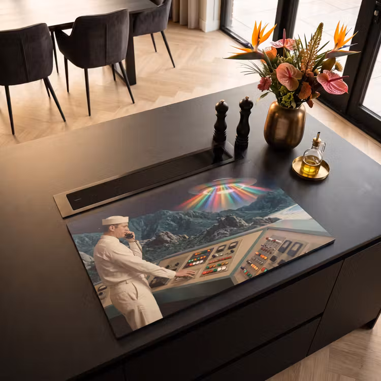 Inductie beschermer - Man - Controlekamer - Strand — 5