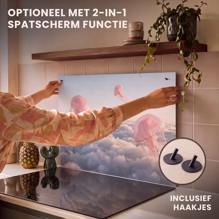 Inductie beschermer - Roze dier - Wolken — 10