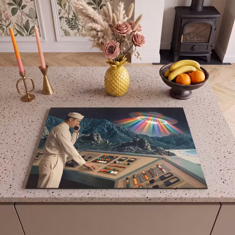 Inductie beschermer - Man - Controlekamer - Strand — 2