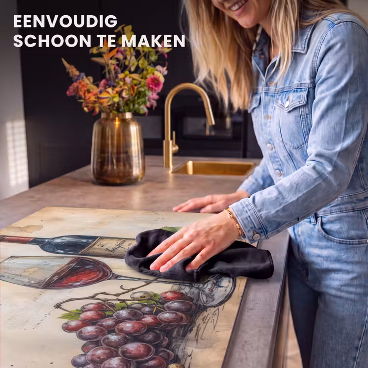 Inductie beschermer - Stilleven met Wijn en Druiven — 6