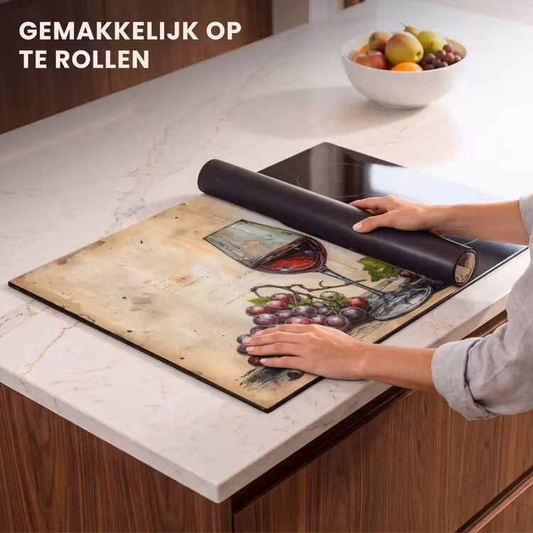 Inductie beschermer - Stilleven met Wijn en Druiven — 7