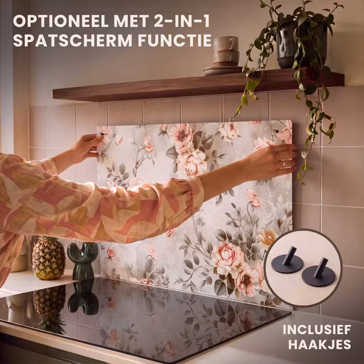 Inductie beschermer - Vintage Rozentuin — 10