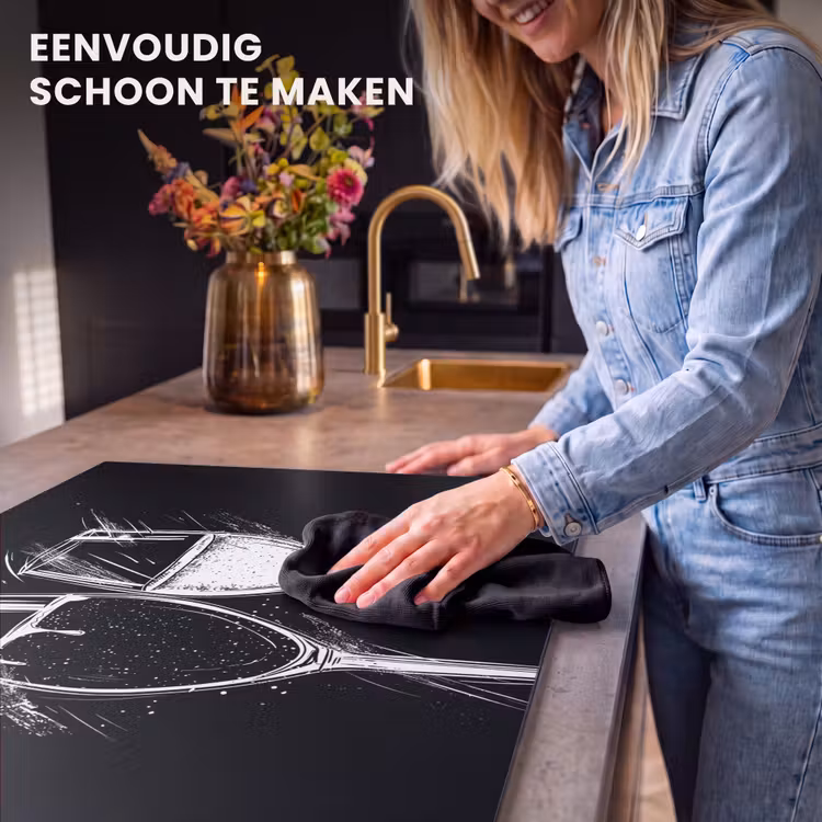 Inductie beschermer - Zwart-witte Toast — 6
