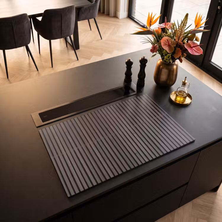 Inductie beschermer - Vintage - Plank - Hout - Grijs — 5