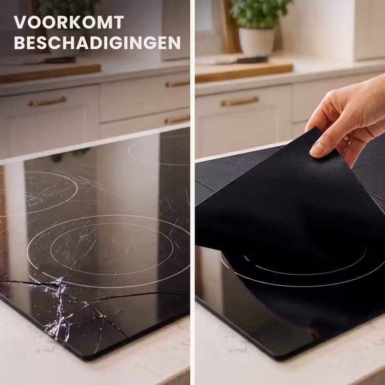 Inductie beschermer - Zwart - Tegels — 3