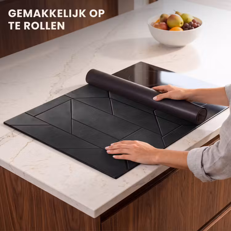 Inductie beschermer - Zwart - Geometrisch - Tegeltjes — 7