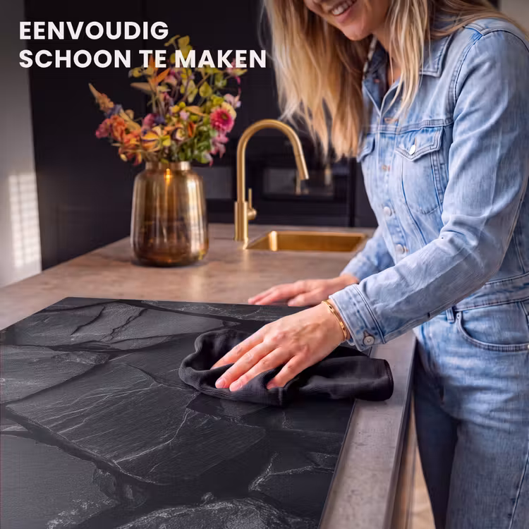 Inductie beschermer - Zwart - Stenen - Rots — 6
