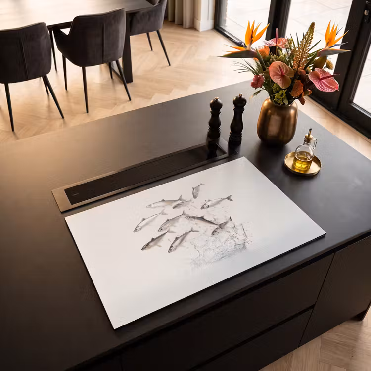 Inductie beschermer - Vissen - Water - Wit — 5