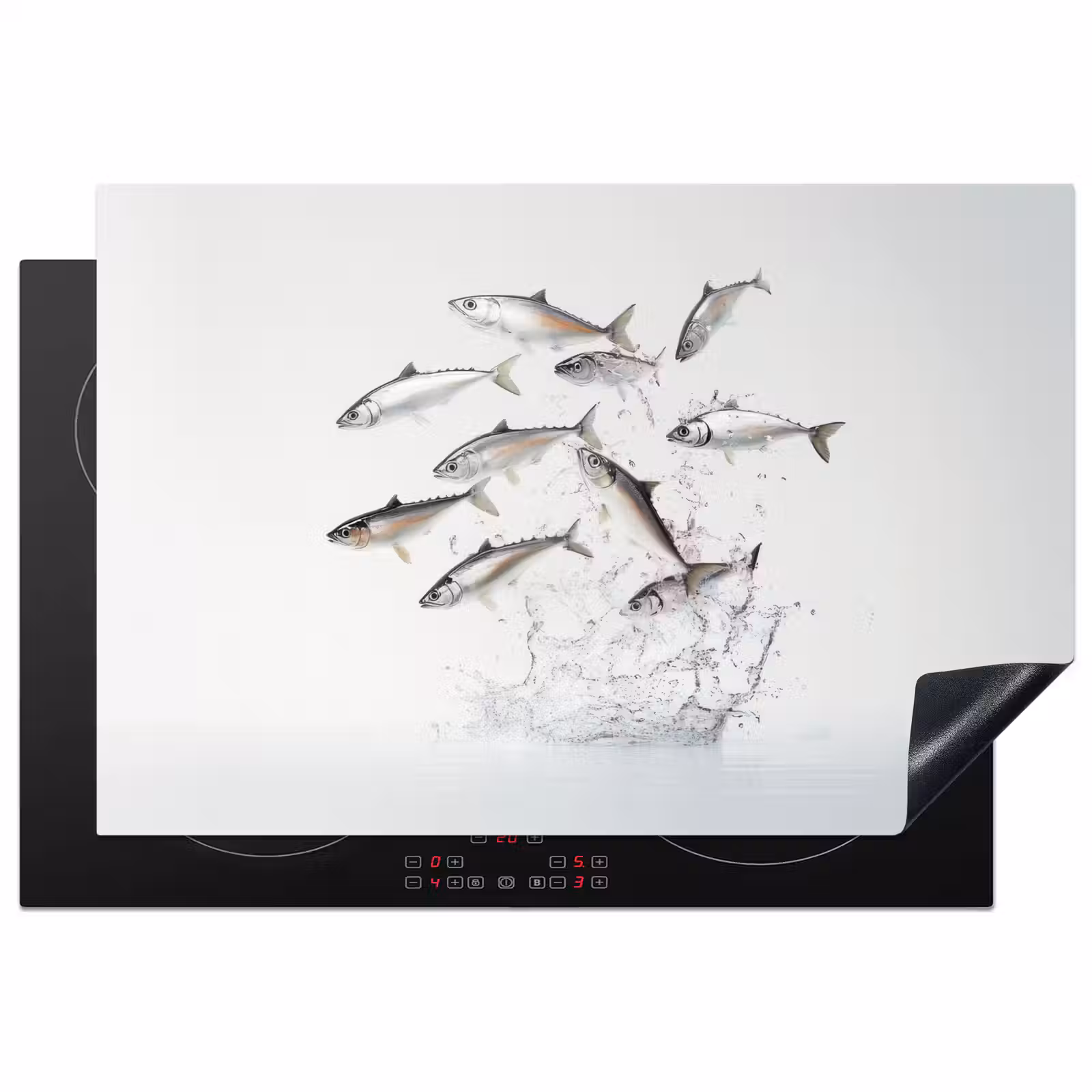 Inductie beschermer - Vissen - Water - Wit — 1