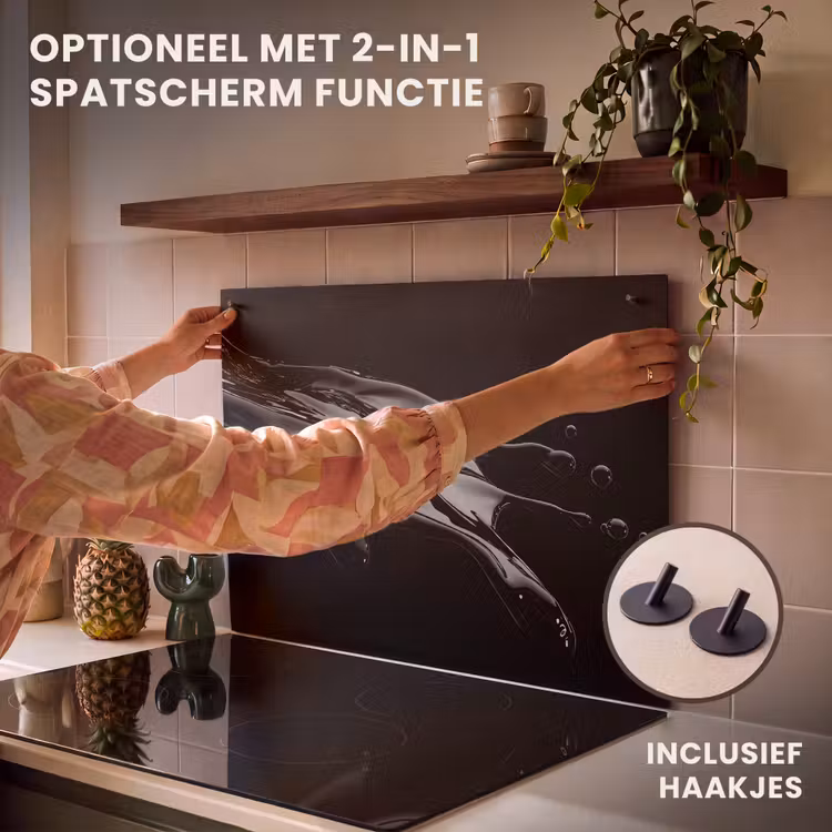 Inductie beschermer - Zwart - Splash - Water — 10