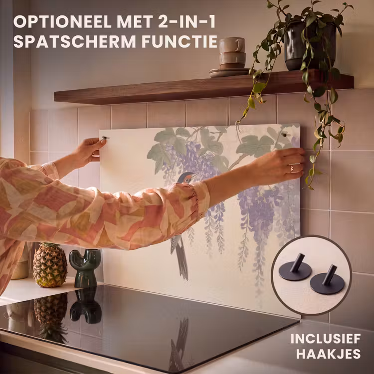 Inductie beschermer - Specht - Bloemen - Paars — 10