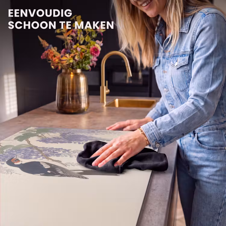 Inductie beschermer - Specht - Bloemen - Paars — 6