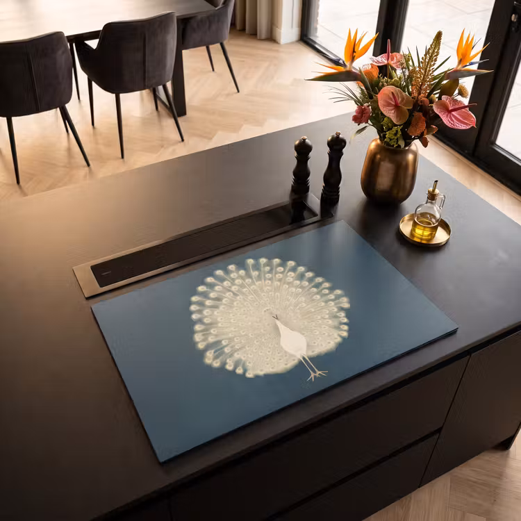 Inductie beschermer - Vogel - Blauw - Vintage — 5