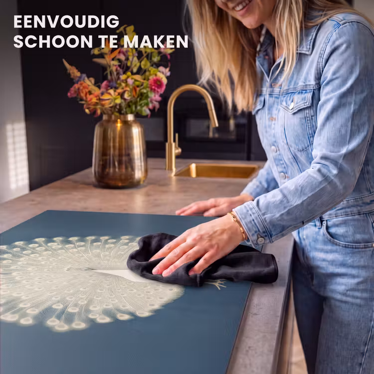Inductie beschermer - Vogel - Blauw - Vintage — 6