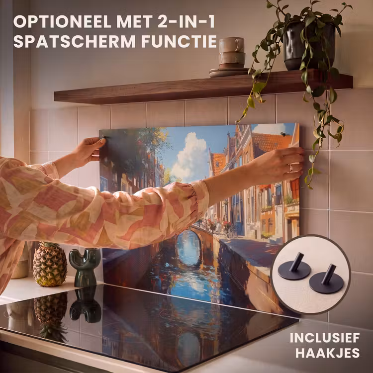 Inductie beschermer - Stad - Gracht - Zon - Fietsen — 10