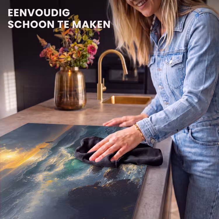 Inductie beschermer - Zee - Zon - Golven - Rotsen — 6