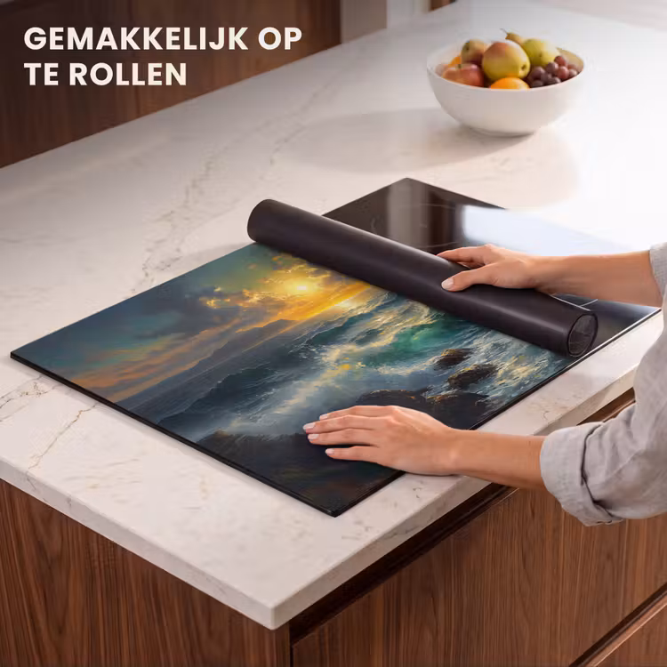 Inductie beschermer - Zee - Zon - Golven - Rotsen — 7