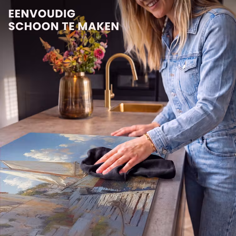 Inductie beschermer - Zeilschip - Huizen - Kade - Zee — 6