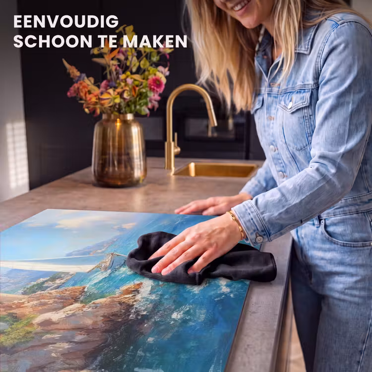 Inductie beschermer - Zeilboot - Rotsen - Kust - Huizen — 6