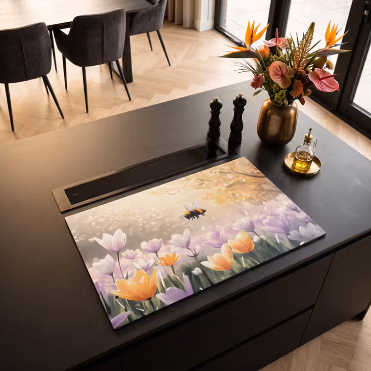 Inductie beschermer - Viooltjes - bij - Zonlicht — 5