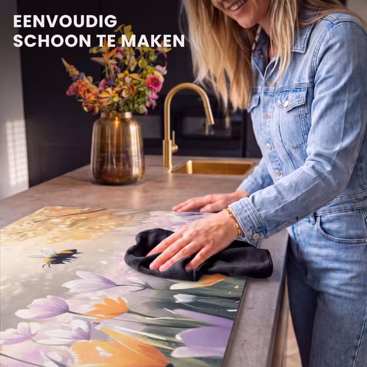 Inductie beschermer - Viooltjes - bij - Zonlicht — 6