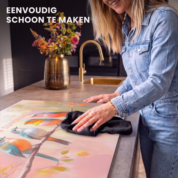 Inductie beschermer - Vogels - Tak - Quote - Roze — 6