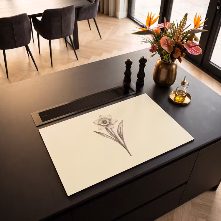 Inductie beschermer - Zwart - Narcis - Illustratie — 5