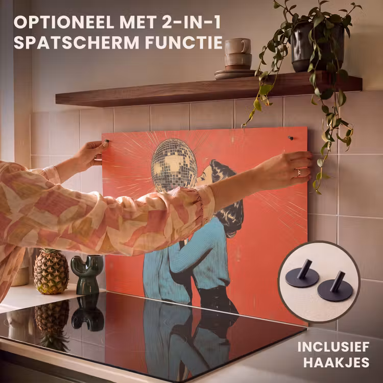 Inductie beschermer - Vrouw - Retro - Discobal - Kus — 10