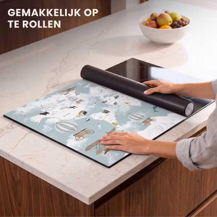 Inductie beschermer - Wereldkaart - Kind - Vliegtuig — 7