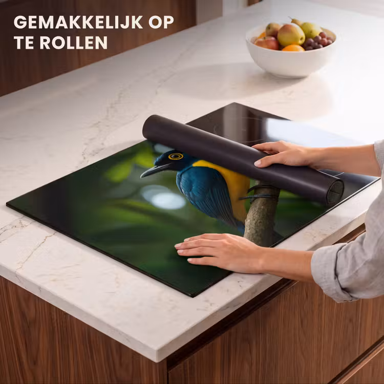 Inductie beschermer - Vogel - Tak - Geel - Bladeren — 7