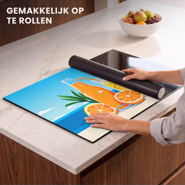 Inductie beschermer - Sinaasappels - Ijsblokjes - Zee - Illustratie — 7