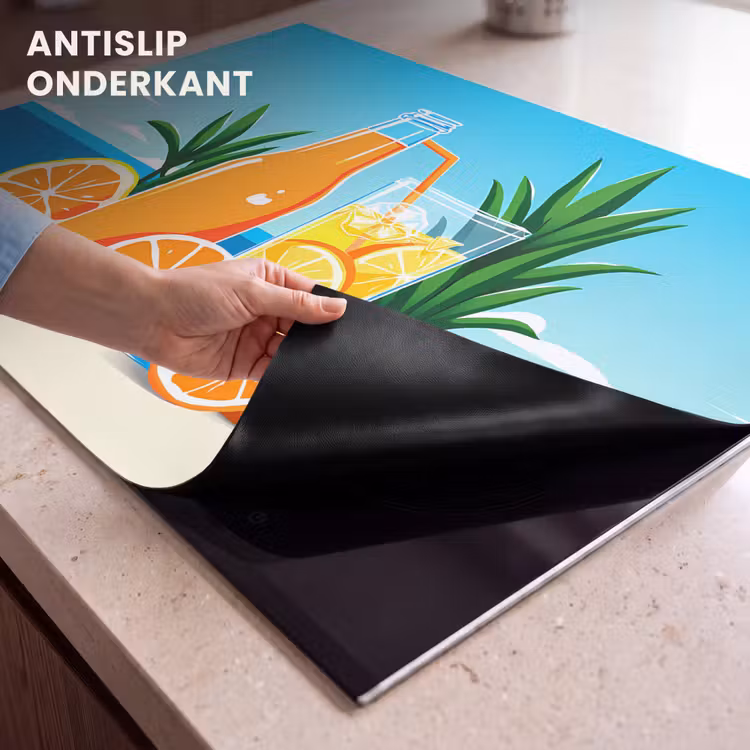 Inductie beschermer - Sinaasappels - Ijsblokjes - Zee - Illustratie — 9