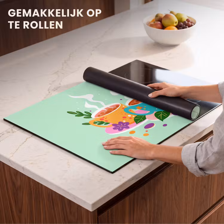 Inductie beschermer - Thee - Illustratie - Kopjes - Bloemen — 7