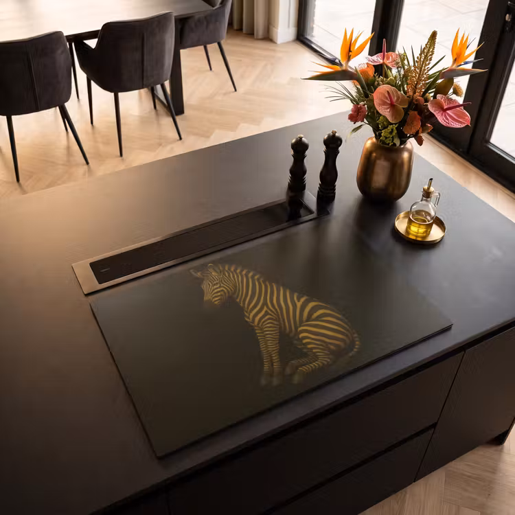 Inductie beschermer - Zebra - Strepen - Goud — 5