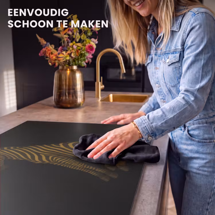 Inductie beschermer - Zebra - Strepen - Goud — 6