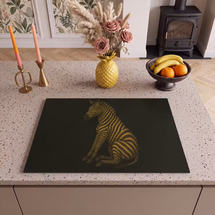 Inductie beschermer - Zebra - Strepen - Goud — 2