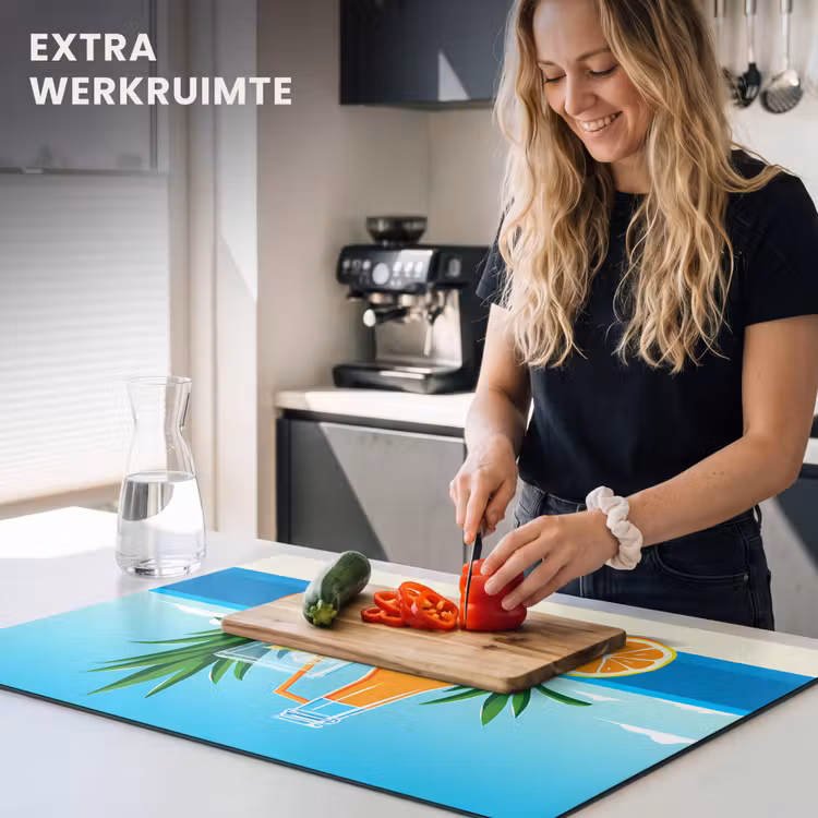 Inductie beschermer - Sinaasappels - Ijsblokjes - Zee - Illustratie — 4